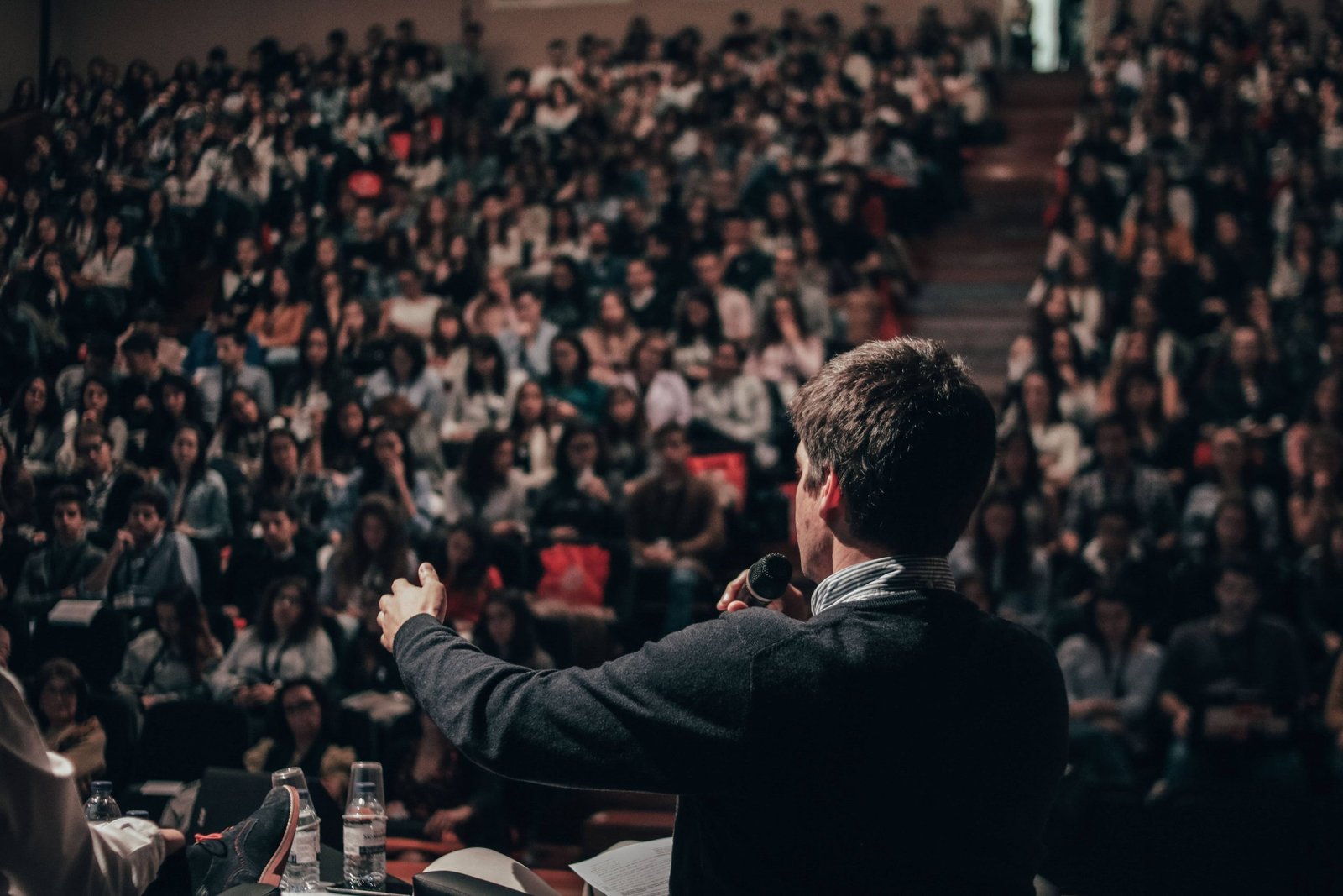 Speech given in lecture hall